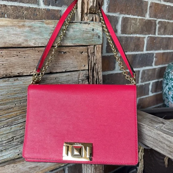 Furla Mimi Mini Hot Pink Crossbody Bag - Picture 1 of 14